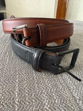 Shinola Leather Belts in Brown and Black